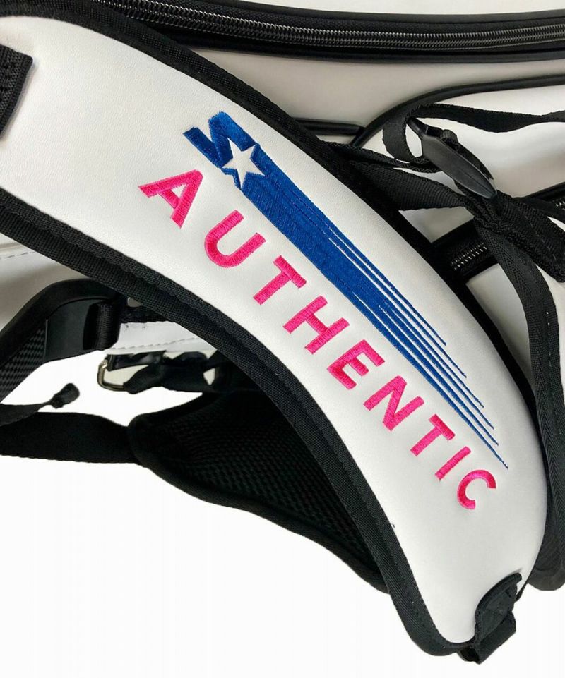 STARTERロゴ キャディーバック9inch口型4分割仕切り 4点式ショルダー