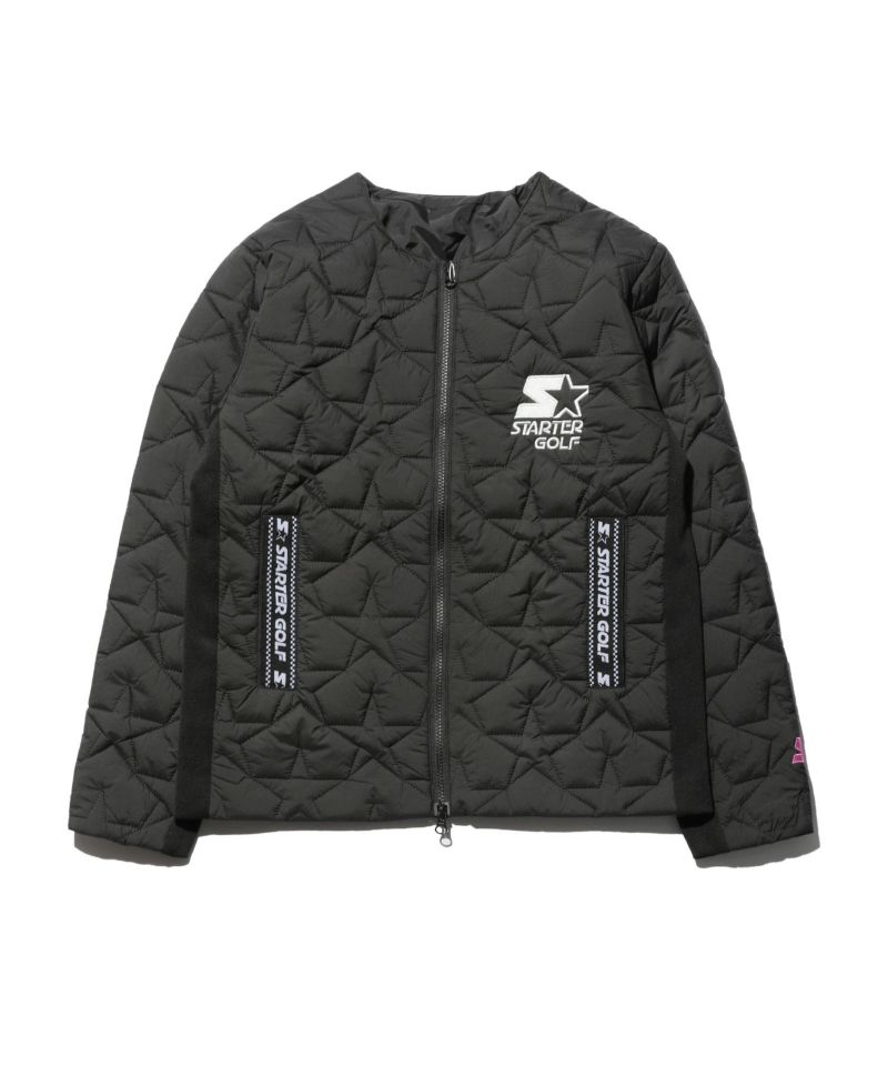 THERMOLITE(R)中綿 スターキルティングノーカラージャケット